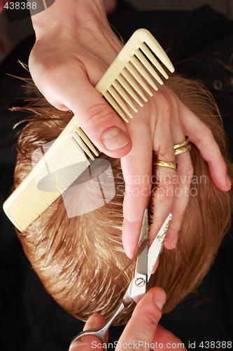 Image of professional haircut