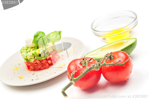 Image of Portion of fresh salad