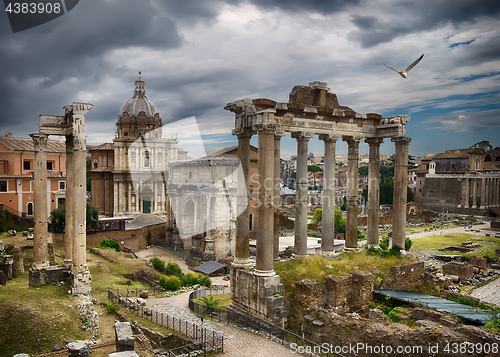 Image of Dark clouds over Rome