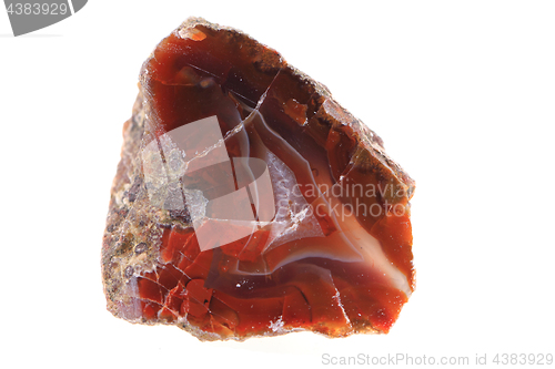 Image of brown agate isolated