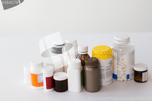 Image of jars of different medicines