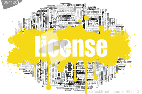 Image of License word cloud