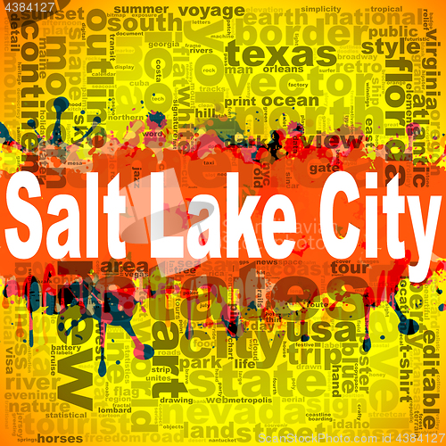 Image of Salt Lake City word cloud design