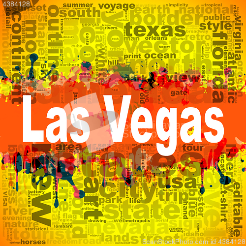 Image of Las Vegas word cloud design