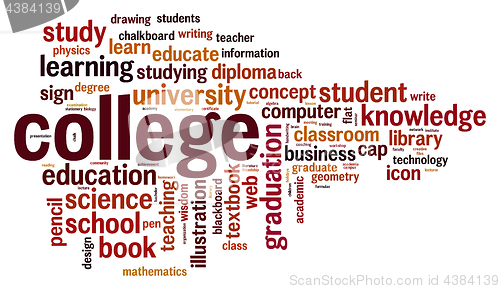 Image of College word cloud