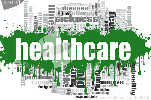 Image of Healthcare word cloud design