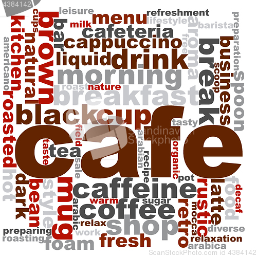 Image of Cafe word cloud