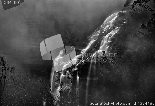 Image of Misty Waterfall Blue Mountains