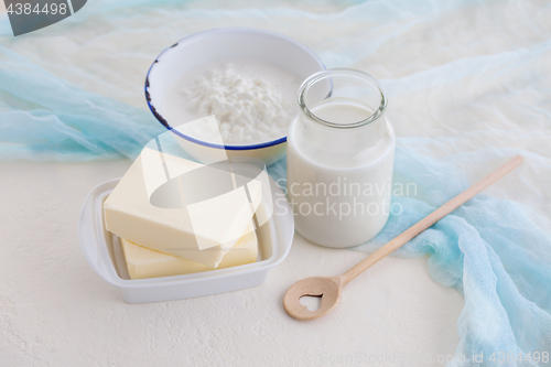 Image of butter milk and cottage cheese