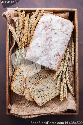 Image of homemade bread with nigella sativa seeds