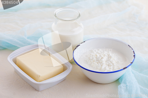 Image of butter milk and cottage cheese