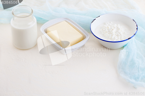 Image of butter milk and cottage cheese