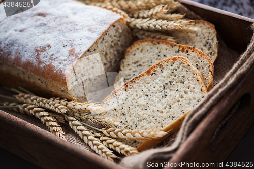 Image of homemade bread with nigella sativa seeds