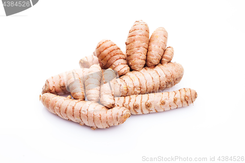 Image of turmeric on white background