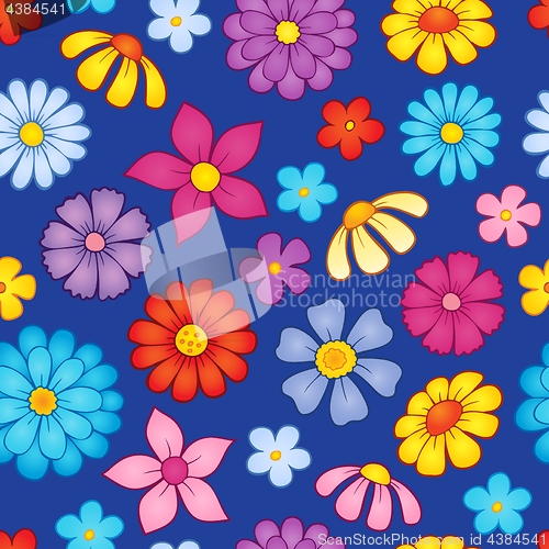 Image of Seamless background flower theme 8