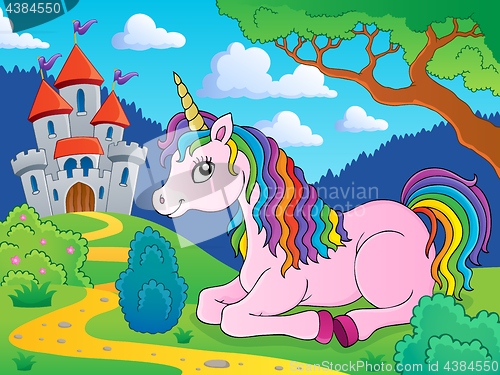 Image of Lying unicorn theme image 3