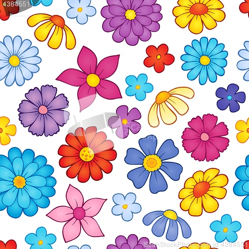 Image of Seamless background flower theme 7