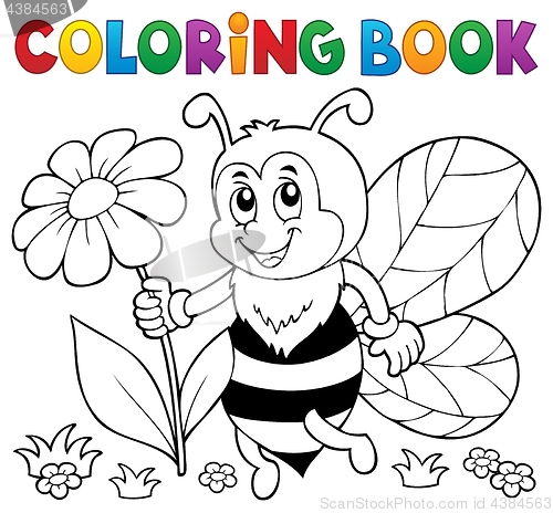 Image of Coloring book happy bee theme 4