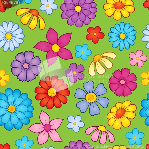 Image of Seamless background flower theme 9