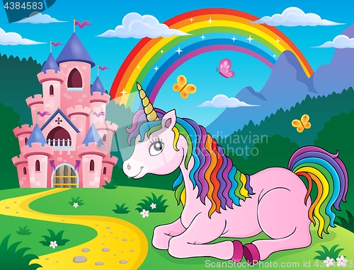 Image of Lying unicorn theme image 2