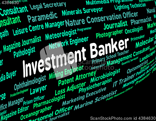 Image of Investment Banker Shows Occupations Financial And Hire