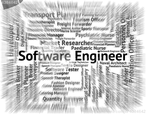 Image of Software Engineer Shows Employment Mechanics And Employee