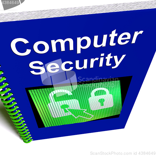 Image of Computer Security Book Shows Internet Safety 