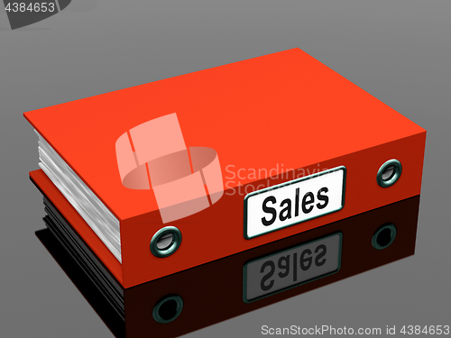 Image of Sales File Shows Business And Selling