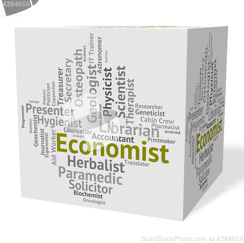 Image of Economist Job Shows Macro Economics And Economizing