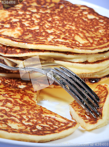 Image of hot american pancakes