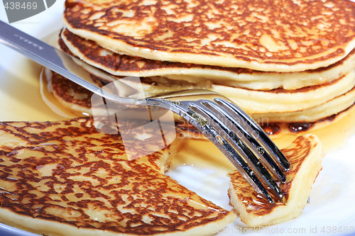 Image of hot pancakes