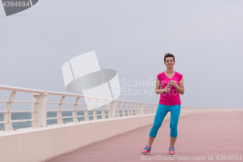 Image of young woman after a successful training run