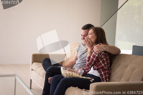 Image of young handsome couple enjoying free time