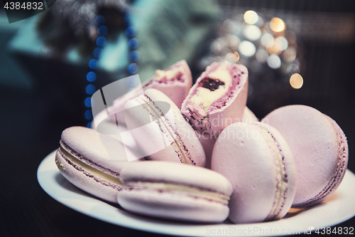 Image of Xmas macaroons cookies