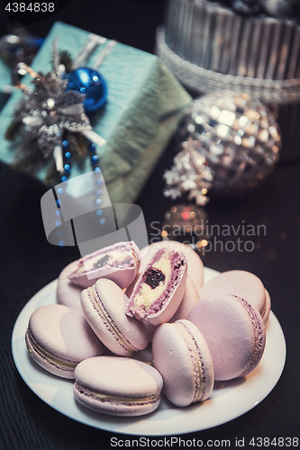 Image of Xmas macaroons cookies