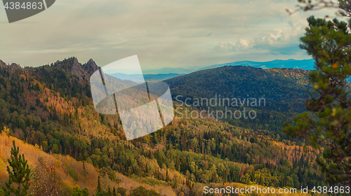 Image of Beauty view in mountains of Altai