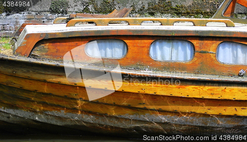 Image of Old Amsterdam houseboat.