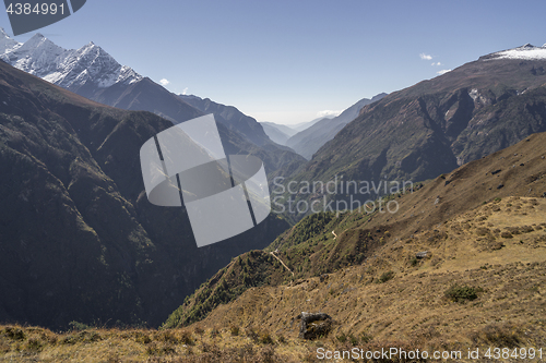 Image of Dudh Kosi river Canyon in Himalayas