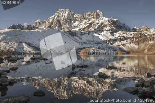 Image of Gokyo Lake and Himalayan peaks