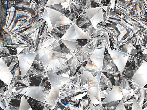 Image of diamond texture closeup and kaleidoscope
