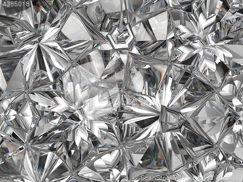 Image of sparkling diamond macro closeup and kaleidoscope