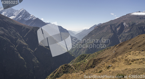 Image of Dudh Kosi river Canyon in Himalayas