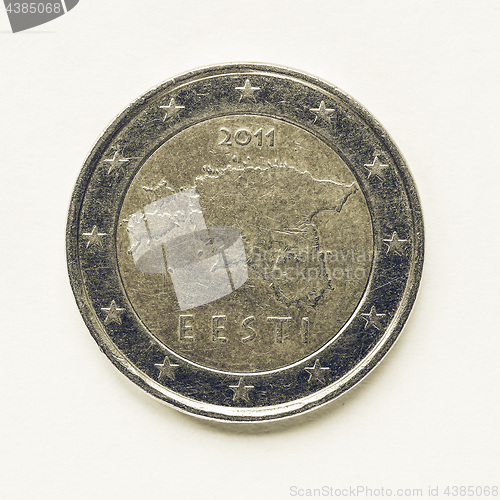 Image of Vintage Estonian 2 Euro coin