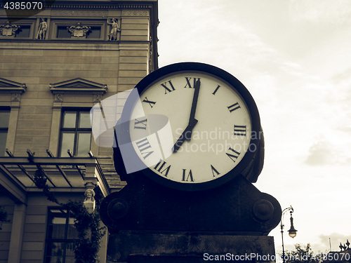 Image of Vintage looking Ancient clock in Berlin