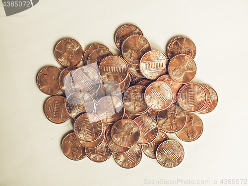 Image of Vintage Dollar coins 1 cent