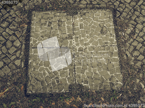 Image of Vintage looking Manhole detail