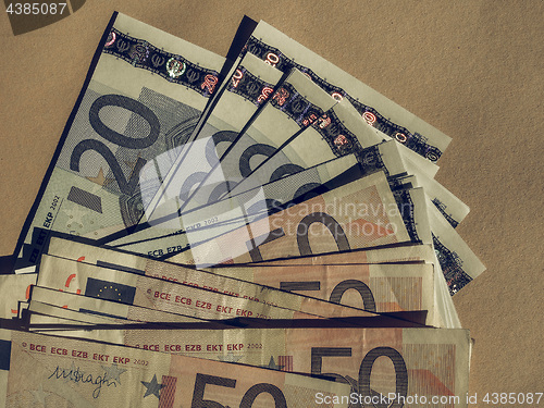 Image of Vintage Fifty and Twenty Euro notes