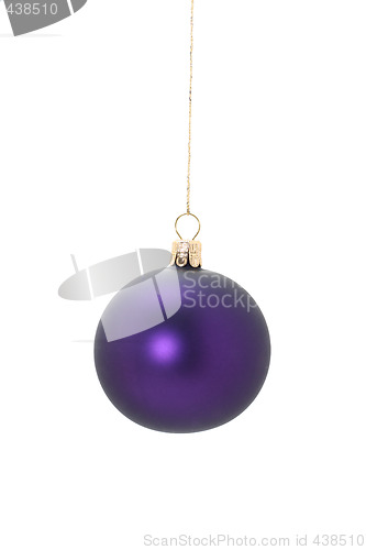Image of violet christmas ball