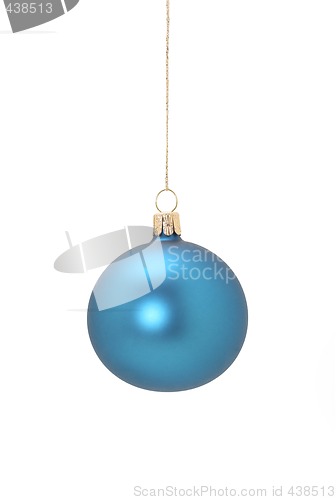 Image of blue christmas ball