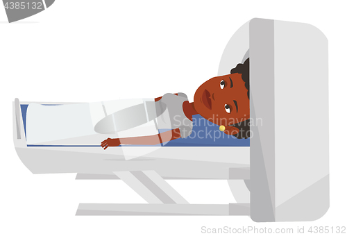 Image of Magnetic resonance imaging vector illustration.